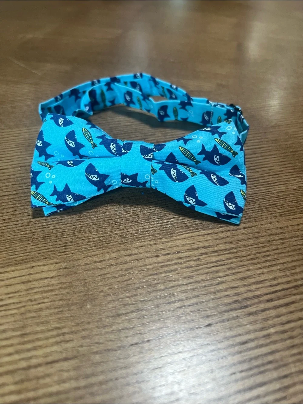 Kid’s Blue Shark Adjustable Funny Silly Bow Tie